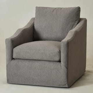 Charles Slipcover Swivel Barrel Chair