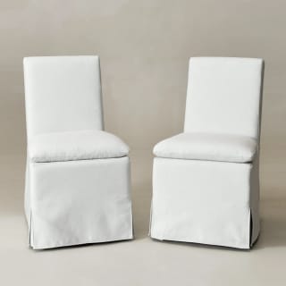 Diane Slipcover Performance Dining Chair with Casters
