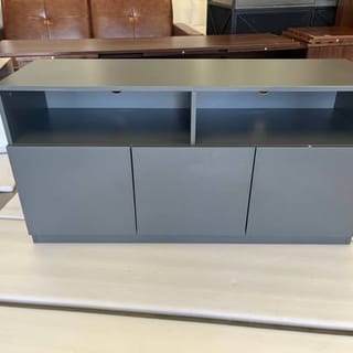 47.2" Modern Wood Compact Entertainment Center Media Console Table - Gray